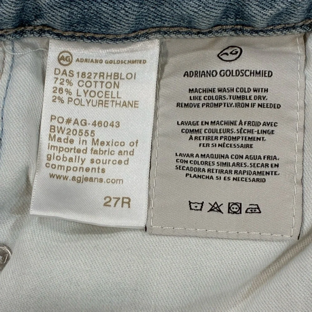 AG Adriano Goldshmied The Etta  High Rise Wide Leg Crop Jean Size 27 - Picture 9 of 11